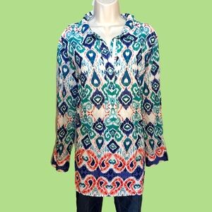 Talbots 3x women’s colorful blouse